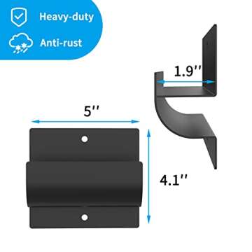 Ladder Hooks for Garage Wall,Ladder Hanger Garage Organization- Wall Mount Wheelbarrow Hanger, Patio Furniture, Chair & Ladder - Garage Wall Storage (1 PACK)