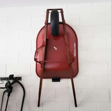 Ladder Hooks for Garage Wall,Ladder Hanger Garage Organization- Wall Mount Wheelbarrow Hanger, Patio Furniture, Chair & Ladder - Garage Wall Storage (1 PACK)