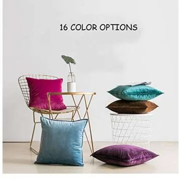 Oirpro Solid Velvet Throw Pillow Covers Pack of 2 Decorative Cushion Cases Soft Lumbar Pillow Covers for Couch Bed Sofa 12x20 inch Hot Pink