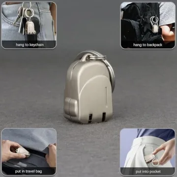 VOGARB Portable Nail Clippers Compact Keychain Set