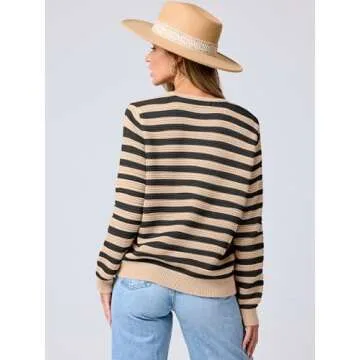 ANRABESS Women's Tweed Knit Cardigan for Every Occasion