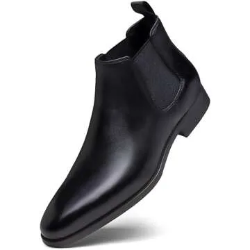 Jousen Chelsea Boots for Men - Stylish Leather Slip-Ons