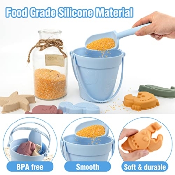 Durable Silicone Sand Toys Set for Kids Outdoor Fun