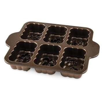 Nordic Ware Harvest Bronze Cast, 5-Cup, Brown