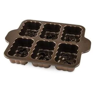 Nordic Ware Harvest Bronze Cast, 5-Cup, Brown