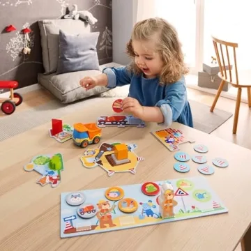 HABA Building Site Game for Cooperative Toddler Fun