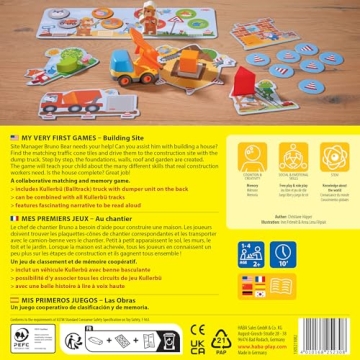 HABA Building Site Game for Cooperative Toddler Fun