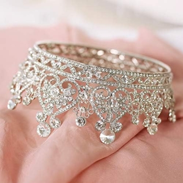 Makone Crystal Queen Crown for Women - Perfect for Celebrations