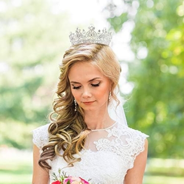 Makone Crystal Queen Crown for Women - Perfect for Celebrations