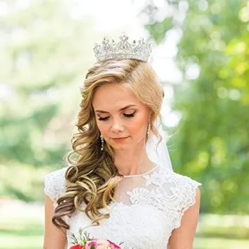 Makone Crystal Queen Crown for Women - Perfect for Celebrations