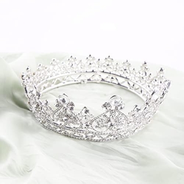 Makone Crystal Queen Crown for Women - Perfect for Celebrations