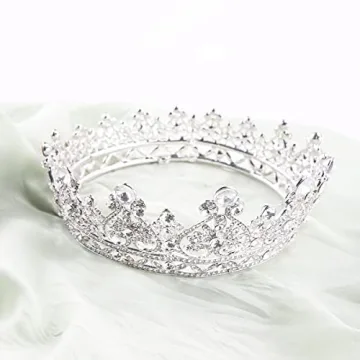 Makone Crystal Queen Crown for Women - Perfect for Celebrations