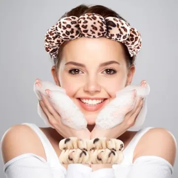 Zkptops Spa Headband and Wristband Set - Cute & Functional