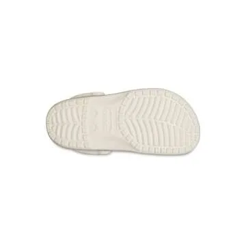 Crocs Unisex Classic Sparkly Clog, Metallic and Glitter Shoes, Champagne, Numeric_8 US Men