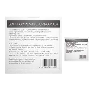 CARSLAN Soft Focus Loose Setting Powder, Lightweight, Matte, Oil Control, Shine Free, Talc-Free Face Powder Makeup, 24H Longwear Finishing Powder, 03 Translucent For Sensitive