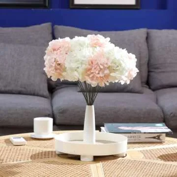 Alishomtll Hydrangea 5Pcs Artificial Flowers for Decor
