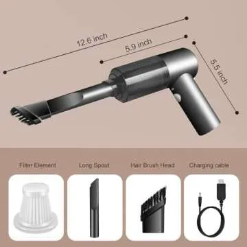 Portable Handheld Vacuum Cleaner with Powerful Suction