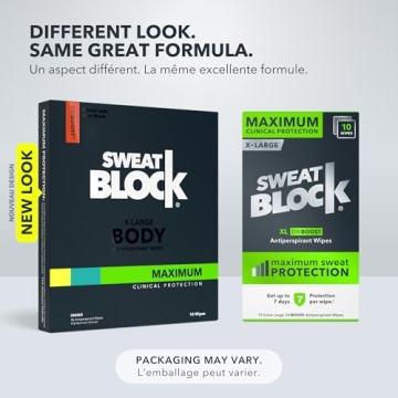 SweatBlock Max Strength Antiperspirant Wipes for Hyperhidrosis