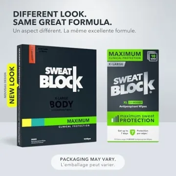 SweatBlock Max Strength Antiperspirant Wipes for Hyperhidrosis