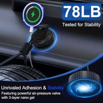 15W Magnetic Phone Charger Holder for Car - Secure & Versatile Mount