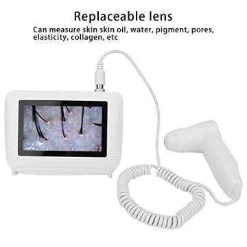 FOKH Skin Hair Analyser, 50X/200X Portable Scalp Detector