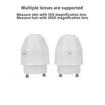 FOKH Skin Hair Analyser, 50X/200X Portable Scalp Detector