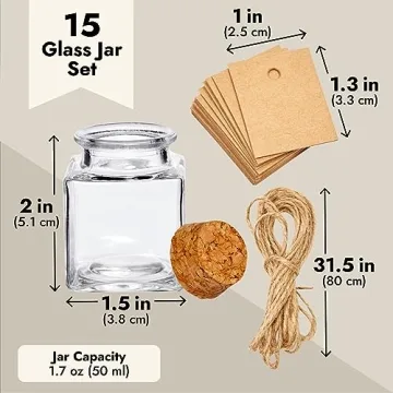 Charming Glass Bottles with Cork Stoppers for Gifts