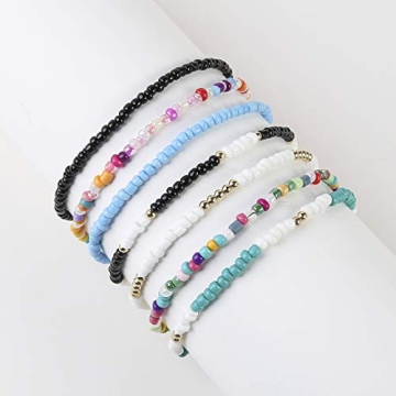 Beaded Choker Necklace Set for Women 12 Pcs Summer Jewelry