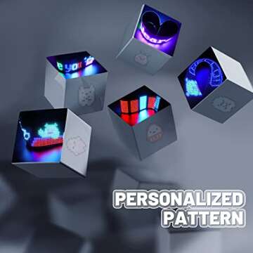 KJOY Programmable Huge Bright LED Signs, 27''x5'' USB 5V, Bluetooth App Control Custom Text Pattern Animation, Scrolling, Flexible LED Display for Car Store Party Bar Hotel