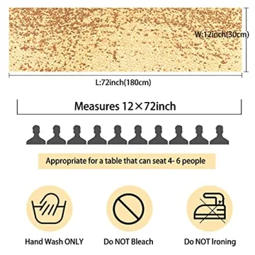 Glitter Sequin Table Runner 12 Packs Champagne Gold