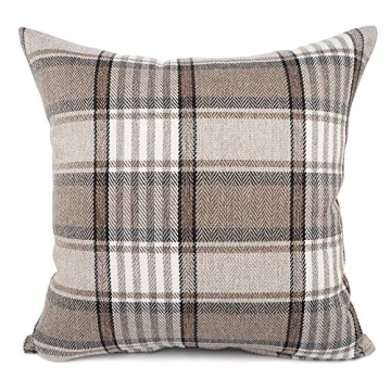 BUY YOUR SMILE Vintage Tartan Plaid Pillow Cover 18x18