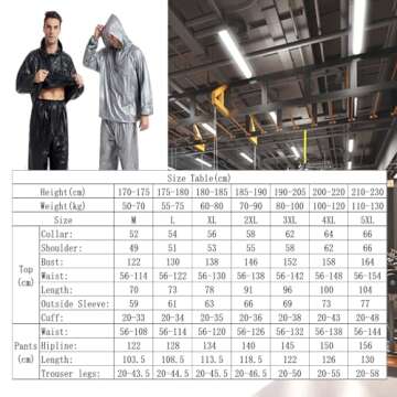 DawnBreak Sauna Sweat Suit for Women/Men with Hoodie Zipper Weight Loss Fitness Exercise Gym Workout...