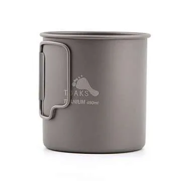 Lightweight TOAKS Titanium 450ml Cup for Outdoors