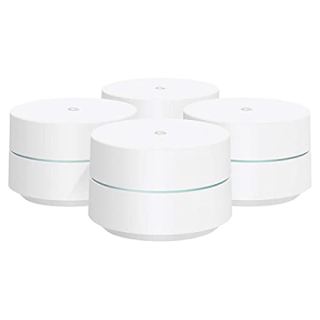Google Wifi 4 Pack - AC1200 Dual-Band Home WiFi System - Strong Coverage, Easy Setup