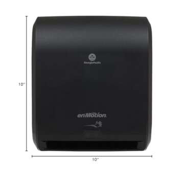 1 Pack enMotion 10" Automated Touchless Roll Paper Towel Dispenser, Black (59462A)