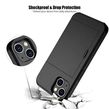 Nvollnoe iPhone 13 Wallet Case with Card Holder