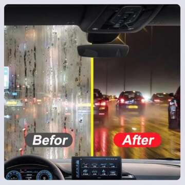 LJRHYEH Automotive Oil Film Cleaning Brush for Enhanced Visibility and Safety