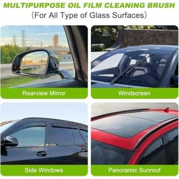 LJRHYEH Automotive Oil Film Cleaning Brush for Clear Vision