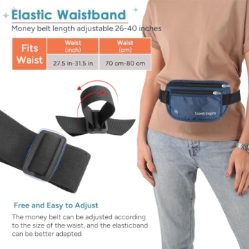 Travel Inspira RFID Blocking Money Belt for Travelers