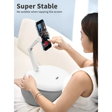 SAIJI Cell Phone Pillow Stand for Bed Comfortable Use