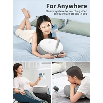SAIJI Cell Phone Pillow Stand for Bed Comfortable Use