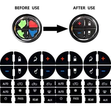 2 Packs AC Dash Button Repair Kit for Chevy Vehicles