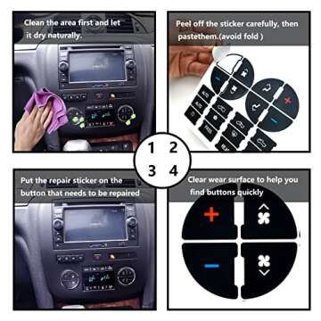2 Packs AC Dash Button Repair Kit for Chevy Vehicles