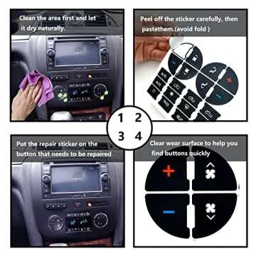 2 Packs AC Dash Button Repair Kit for Chevy Vehicles
