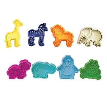 R&M Animal Cookie Stampers - 8-Piece Zoo Set
