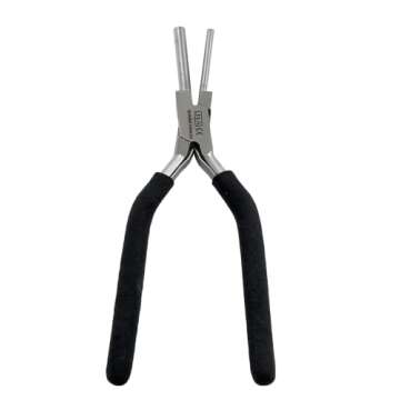 1 EA German Heavy Duty Bail Making Pliers 3MM/5MM-7MM/9MM Bail making pliers for consistent loops connectors -WITH NON-SLIP COMFORT GRIP HANDLE (SET OF 2 EACH-3MM/5MM+7MM/9MM)