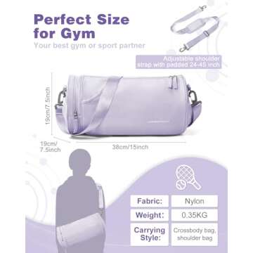 Small Gym Bag for Women,Waterproof Workout Bag Mini Duffle Bag Womens Spotrs Gym Bags Small Travel D...