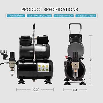 VIVOHOME Airbrush Kit for All Creative Needs