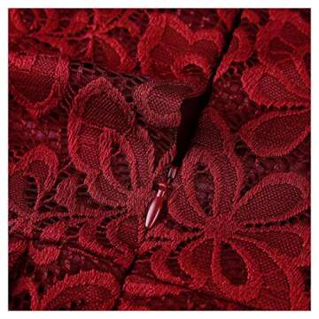 MISSMAY Women's Floral Lace Cocktail Dress Elegant Fit