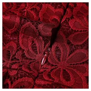 MISSMAY Women's Floral Lace Cocktail Dress Elegant Fit